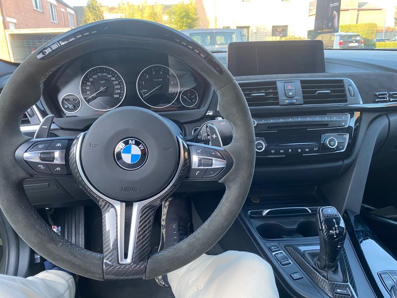 James Wilson's BMW Series 3 steering wheel